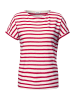Cecil Gestreiftes Strukturshirt in Rot