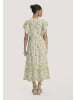 Hessnatur Hessnatur Print Jersey Kleid Midi Relaxed aus reiner Bio-Baumwolle in perlblau