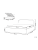 Beliani Doppelbett QUILLIEN in Beige - (W) 152 x (H) 91 x (L) 217 cm