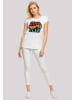 F4NT4STIC T-Shirt Cooler Moms Club Muttertag Retro Vibe in weiß