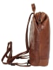 SPIKES & SPARROW Rucksack echt Leder in cognac