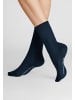 Hudson Socken Relax Soft druckfreier Bund in Marine
