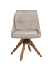 Beliani 2er-Set Esszimmerstuhl DORRIS in Beige/Braun