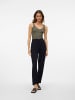 Vero Moda Einfarbig Geripptes Struktur Top mit V-Ausschnitt VMGLORY in Olive