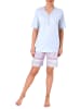 NORMANN Shorty Pyjama kurzarm Ethnolook - 44779 in hellblau