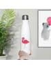 Mr. & Mrs. Panda thermo trinkflasche Flamingo Classic ohne Spruch in Weiß