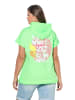 LAURASØN Sweatshirt in neon apfelgrün
