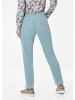 GOLDNER Samthose Sportliche Slim Fit Baumwollhose in mint