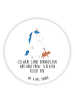 Mr. & Mrs. Panda Magnet Einhorn Teddy mit Spruch in Weiß