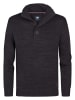 Petrol Industries Melierter Pulover Logan in Schwarz