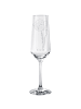 Mr. & Mrs. Panda Champagnerglas Blume Mohnblume ohne Spruch in Transparent