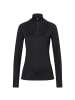 super.natural W BASE 1/4 ZIP 230 in Schwarz