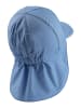 Sterntaler Schirmmütze mit Nackenschutz uni in samtblau