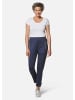 GOLDNER Joggpant 7/8 Jersey-Stretch in marine