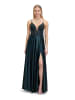 Vera Mont Abendkleid mit Placement in Dusty Slate