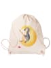 Mr. & Mrs. Panda beutelrucksack Pinguin Mond ohne Spruch in Creme