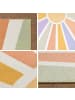 KADIMA DESIGN Teppich Kinder Sonnenstrahlen Polyamid Antirutsch Spielzimmer
