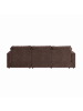 ebuy24 Chaiselongue-Sofa Lux Braun 296 x 182 cm