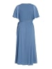 Vila Elegantes Wickelkleid mit Gürtel Maxi Long Dress VIRILLA in Blau-3