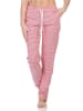 NORMANN Damen Pyjama Hose lang Mix & Match in pink