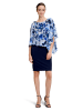 Vera Mont Cocktailkleid mit Blumenprint in Dunkelblau/Blau