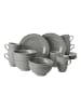 Seltmann Weiden 18er Set Frühstücks-Set Beat Color Glaze in Perlgrau