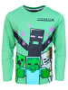 Minecraft Langarmshirt Minecraft Zombies in Grün