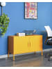 Beliani Büroschrank URIA in Gelb - (W) 100 x (H) 65 x (L) 40 cm