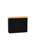 relaxdays Toilettenpapier Aufbewahrung in Schwarz - (B)45 x (H)34,5 x (T)15 cm