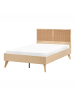 Beliani Doppelbett MONPAZIER in Braun - (W) 125 x (H) 99 x (L) 208 cm