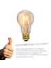 SATISFIRE Garten Party Lichterkette Illu 60x LED Edison Filament 40m weiß