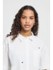 ICHI Hemd kurzarm IHLELAYA Baggy fit in Cloud Dancer