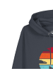 wat? Apparel Sweatshirt Retro Sunset Cat in India Ink Grey