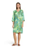 Betty Barclay Sommerkleid mit V-Ausschnitt in Green/Blue