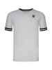 SikSilk T-Shirt in white/grey