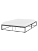 Beliani Doppelbett VIRY in Schwarz - (W) 146 x (H) 30 x (L) 206 cm