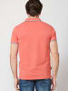 KOROSHI KURZARM POLOSHIRT PIQUE in rosa