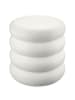 tectake Runder Ablagetisch wetterfest Magnesiumoxid Chubby-Design mattes