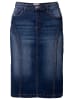 sheego Jeansrock in dark blue denim
