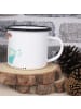 Mr. & Mrs. Panda Tasse Katze Wasserglas mit Spruch in Weiß