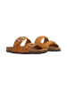 Divine Factory Leder-Pantoletten Noga Sierra Edge Braun