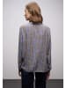 Street One Bluse in taupe hellblau - 0001