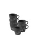 Villeroy & Boch 6er Set Espressotassen Manufacture Rock - Mickey Mouse 60 ml in schwarz