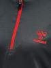 Hummel Halbreißverschluss Sweatshirt Hmlaction Multisport Damen in EBONY/FLAME SCARLET