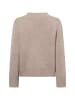 Marie Lund Strickpullover aus Merinowolle in beige - 0001