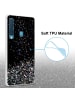 cadorabo Hülle für Samsung Galaxy A9 2018 Glitter in Schwarz mit Glitter