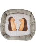Mr. & Mrs. Panda Katzenschlafplatz Igel Liebe ohne Spruch in Grau Pastell