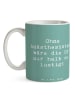 Mr. & Mrs. Panda Mug Spruch Anästhesist Humor mit Spruch in Meeresbrise