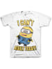 Minions T-Shirt "I Can't Adult Today Big Tall T-Shirt" in Weiß