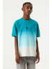 Garcia T-Shirt kurzarm Farbverlauf Teenager in teal blue